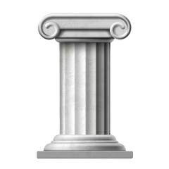 Icon Antique marble column. Isolated on white background. Stock 