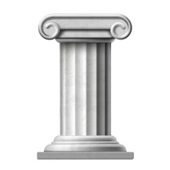 Obraz premium Icon Antique marble column. Isolated on white background. Stock 