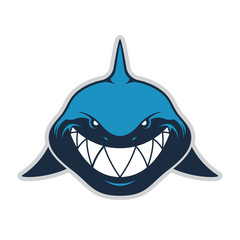 Naklejka premium Shark logo mascot