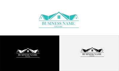 home and building vector logo