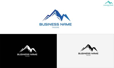 sport logo and mountain vector