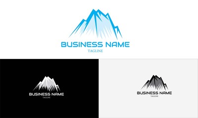 sport logo and mountain vector