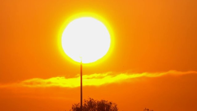 4K・都会の日の出-2・タイムラプス_3-905