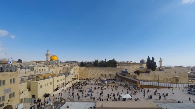 Time lapse - Jerusalem's western wall