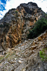 beautiful mountain in the sunset