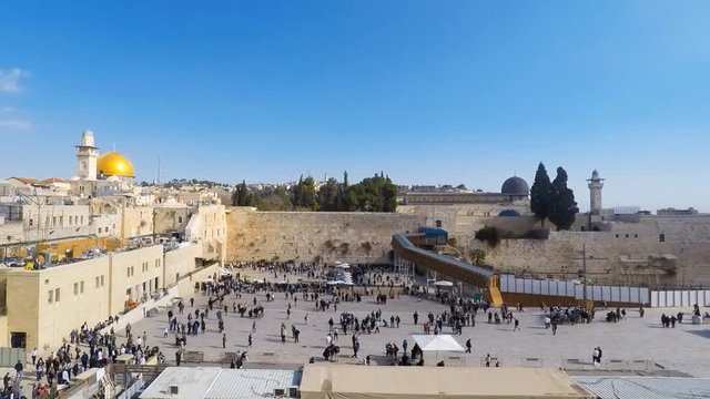 Time lapse - Jerusalem's western wall