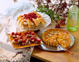 Selection of fruit cakes