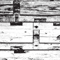 Distressed Dry Wooden Planks Overlay Texture. Empty Grunge Design Texture. EPS10 vector.