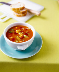 Tomato soup with vegetables