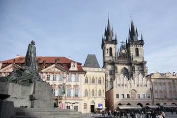 Fototapeta na wymiar プラハ旧市街広場