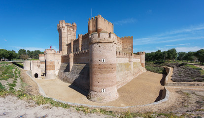 Fototapeta na wymiar Castillo de la Mota in Medina del Campo, Castille, Spain