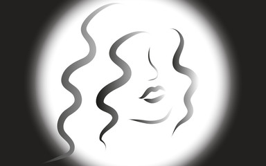 Vector illustration woman