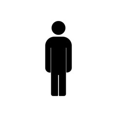 Man icon. Male human symbol.