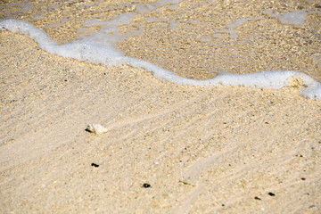Fototapeta na wymiar Waves on the beach, Mauritius