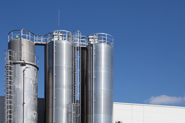 Industriel stainless steel tanks