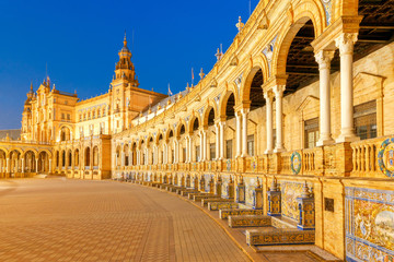 Fototapeta premium Seville. Spanish Square.