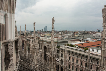 milan overview from Duomo di Milano
