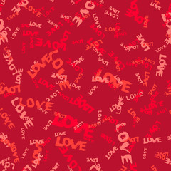 Valentine Background Painted Words Love