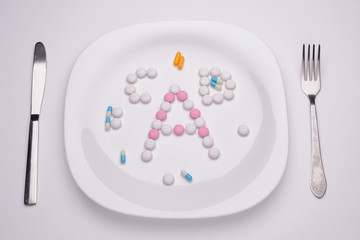 a plate tablets