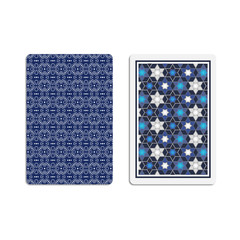 Playing cards for poker and casino. Vintage background and pattern with the stars on the deck of cards
