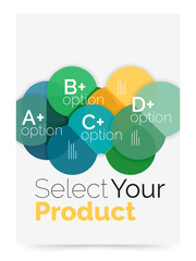 Business layout - select your product with sample options