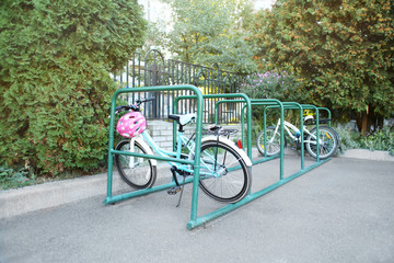 Place for bicycles parking outdoors