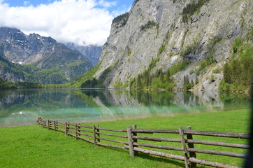 fence near alpen lake
