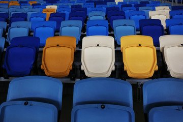 Fototapeta premium Empty seats at stadium