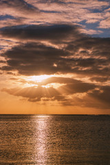 Fototapeta premium Sunset over the ocean