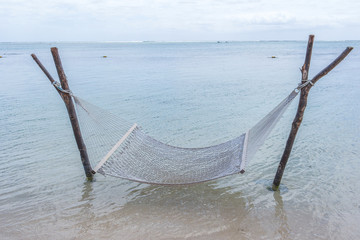Hammock in the ocean, Mauritius