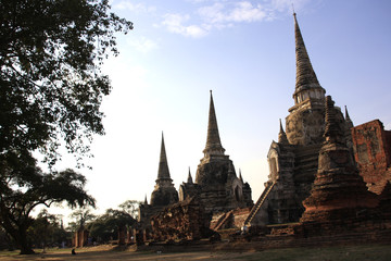 Fototapeta premium Old temples in Ayutthaya Thailand