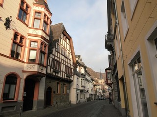 street in old German town