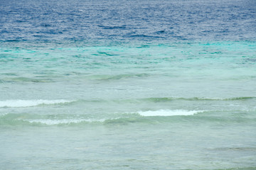 Blue tropical sea background