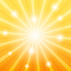 Fototapeta premium Sun ray background with glares
