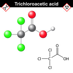 Trichloroacetic acid molecule