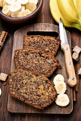 Slices of  banana bread
