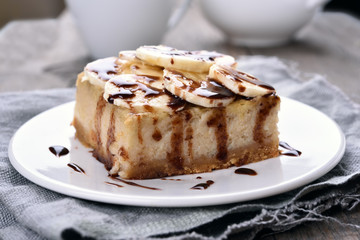 Banana cheese cake