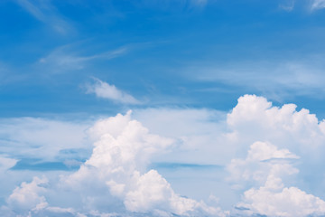 Blue sky with clouds
