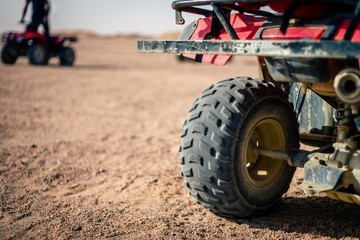 HURGHADA, EGYPT:  Quad bikes safari in the desert near Hurghada, Egypt. Day photos. © STUDIO MELANGE