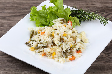 Rice with vegetables