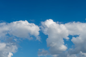 White cloud with Blue sky