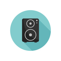 Music column color icon. Flat design for web and mobile