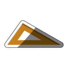 Obraz premium Ruler icon. Instrument tool work and measurement theme. Isolated design. Vector illustration