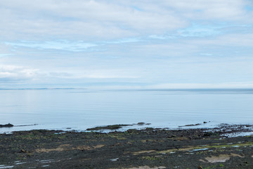 Fototapeta na wymiar sea, beach, skyline. St. Andrews, Scotland
