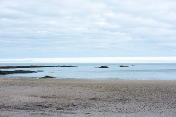 Fototapeta na wymiar sea, beach, skyline. St. Andrews, Scotland