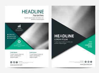 Annual report Layout design template, Brochure Leaflet Flyer template