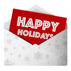 Happy Holidays Envelope