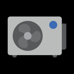 air conditioning flat icon