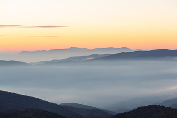 Mountains silhouette