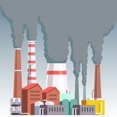 Highly polluting factory plant